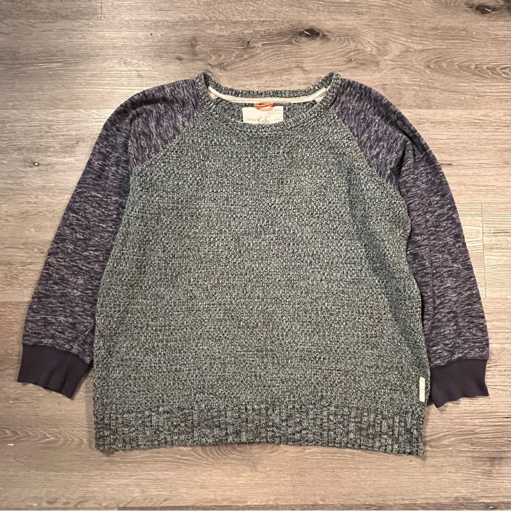 Koto Urban Outfitters Raglan Long Sleeve Crew Neck Sweater XL Marled Colorblock